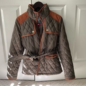 Vince Camuto Quilted and Suede Jacket